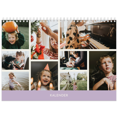 Fotokalender A4 dobbel (30 x 40 cm) — Pastellkapitler [kalender-forside]