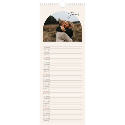 Fotokalender smal  — Buet bilderamme [Januar]