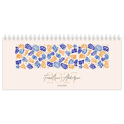 Bordkalendere — Minimalistisk korall [kalender-forside]