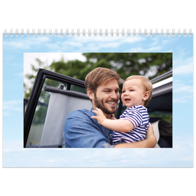 Fotokalender A4 dobbel (30 x 40 cm) — Skyer [kalender-forside]