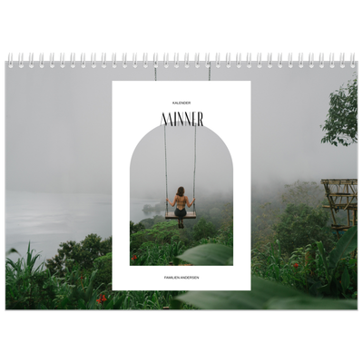 Fotokalender A4 dobbel (30 x 40 cm) — Den åpne buen [kalender-forside]