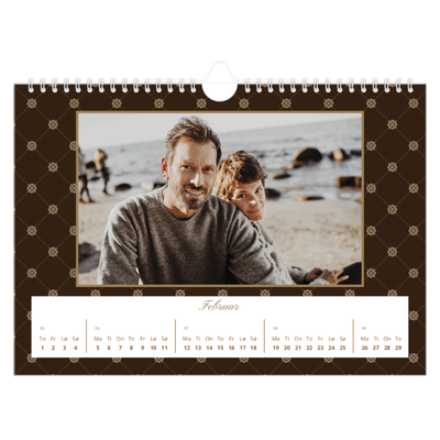 Fotokalender A4 — Geometrisk mønster [Februar]