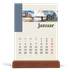 Bordkalender med trestativ - Stående — Verdens severdigheter [Januar]
