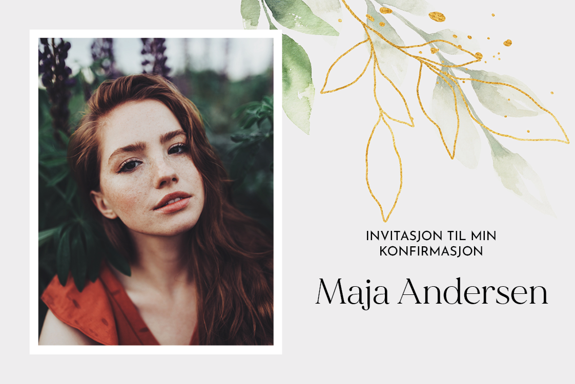 Invitasjoner — Naturlig akvarell