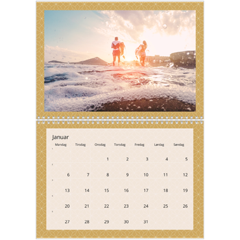 Fotokalender A4 dobbel — Geometrisk