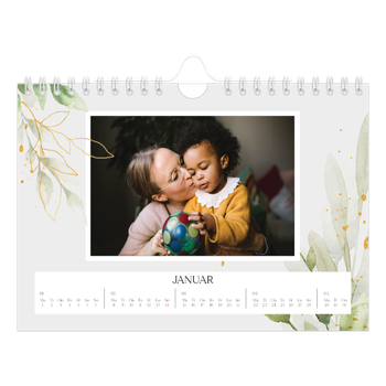 Fotokalender A5 — Naturlig akvarell