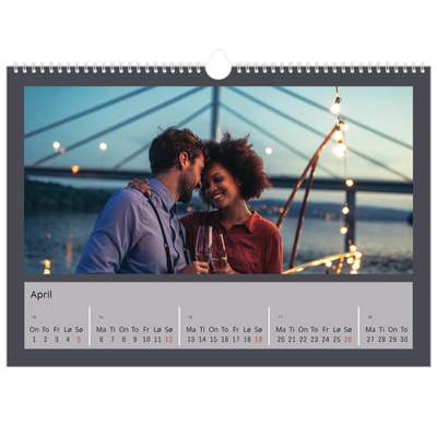 Fotokalender A3 — Stilrene farger [April]