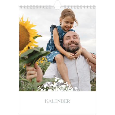 Fotokalender A4 (20 x 30 cm) — Blomstermotiv [kalender-forside]