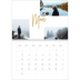 Fotokalender A4 dobbel (30 x 40 cm) — Gullstift [Mars]