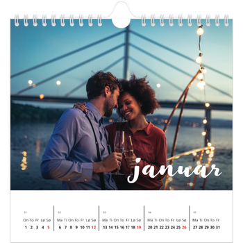 Fotokalender Kvadratisk — Håndskrift på bildet