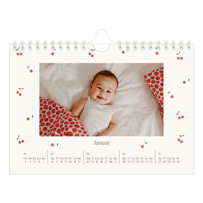 Fotokalender A5 — Kirsebærlykke [Januar]