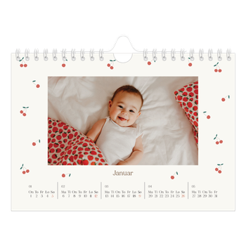 Fotokalender A5 — Kirsebærlykke