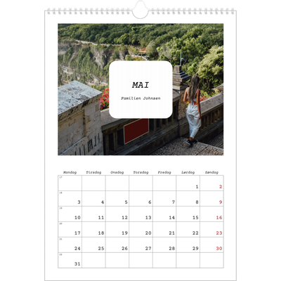 A3 Månedskalender — Den fulle historien [Mai]