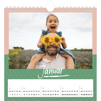 Fotokalender Kvadratisk — Fargerik kalender