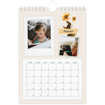 Fotokalender A5 — Vintage scrapbooking