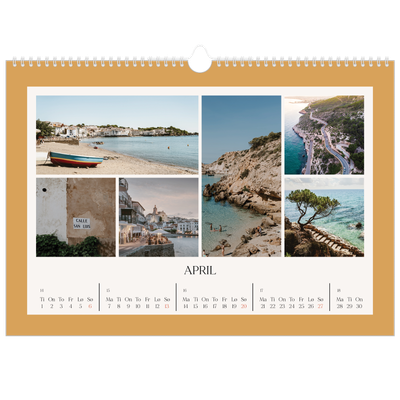 Fotokalender A3 — Klassiske farger [April]