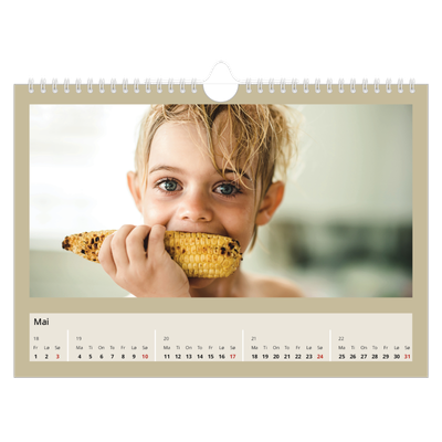 Fotokalender A4 — Kalender i jordtoner [kalender-forside]