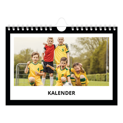 Fotokalender A5 — Svart bakgrunn [kalender-forside]