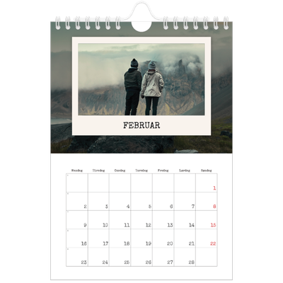 Fotokalender A5 — Portrettredigeringen [Februar]