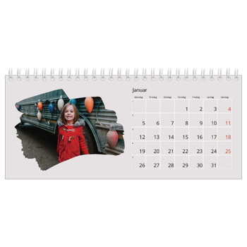 Bordkalender med foto — Malte bildefelt