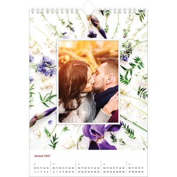 Fotokalender A4 — Blomsterbakgrunn