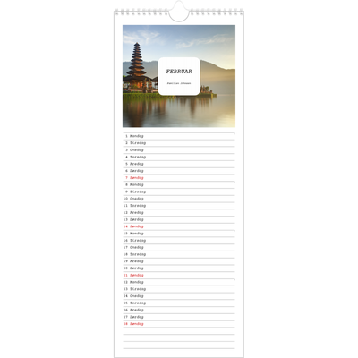 Fotokalender smal  — Den fulle historien [Februar]