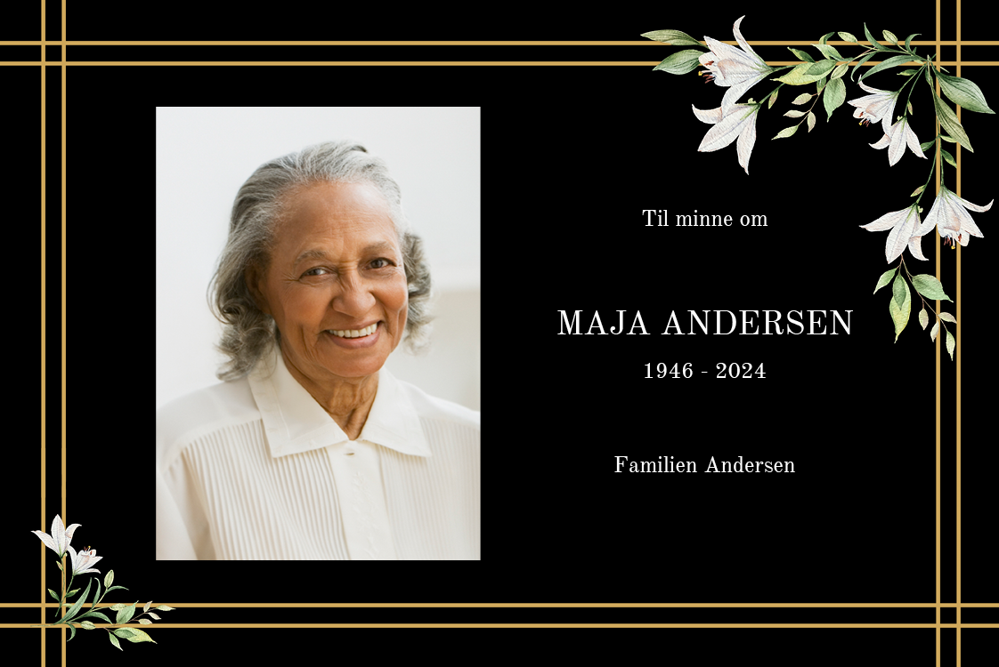 Takkekort — Blomsterrammer