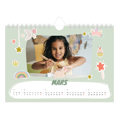 Fotokalender A5 — Magisk regnbue [Mars]