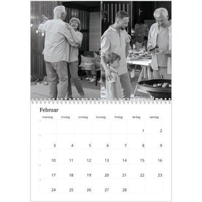 Fotokalender A4 dobbel (30 x 40 cm) — Bilder i fokus [Februar]