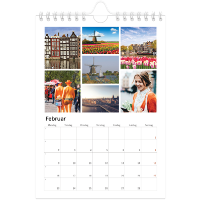 Fotokalender A5 — Bilderutenett [Februar]