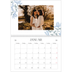 Fotokalender A4 dobbel (30 x 40 cm) — Elegant blomstret [Januar]