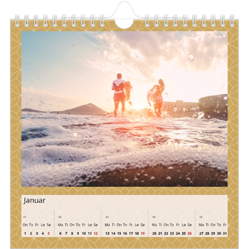 Fotokalender Kvadratisk — Geometrisk
