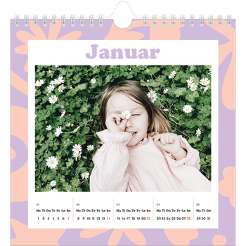 Fotokalender Kvadratisk — Lek med mønster