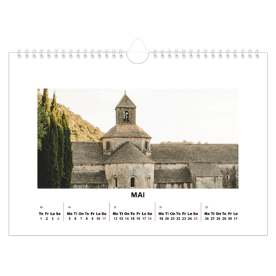 Fotokalender A4 — Enkelt bilde [kalender-forside]