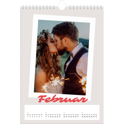 Fotokalender A4 (20 x 30 cm) — Signert trykk [Februar]
