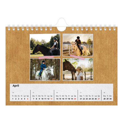 Fotokalender A5 — Washi tape [April]