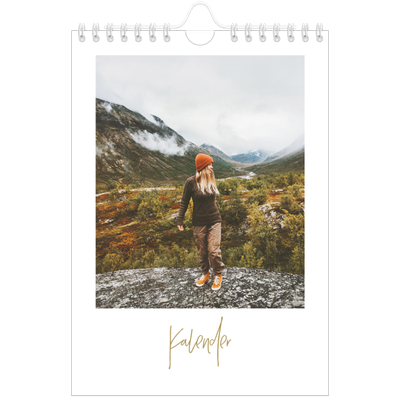 Fotokalender A5 — Håndskrevet måned [kalender-forside]