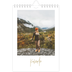 Fotokalender A5 — Håndskrevet måned [kalender-forside]