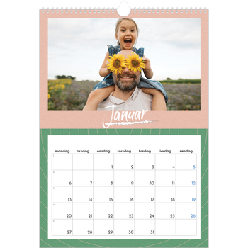 Fotokalender A3 — Fargerik kalender
