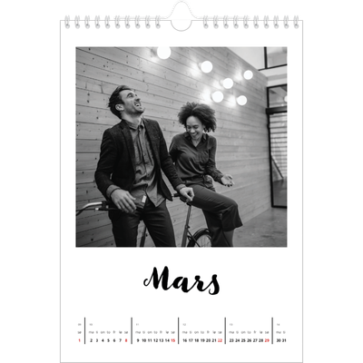 Fotokalender A4 (20 x 30 cm) — Håndskrevet [Mars]