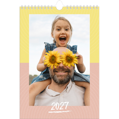 Fotokalender A4 (20 x 30 cm) — Fargerik kalender [kalender-forside]