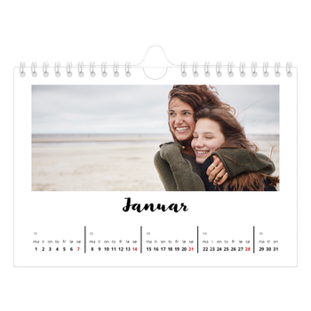 Fotokalender A5 — Håndskrevet