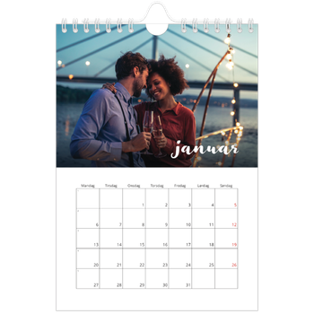 Fotokalender A5 — Håndskrift på bildet