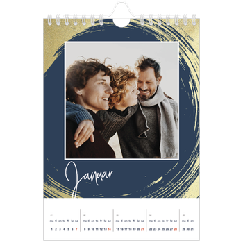Fotokalender A5 — Gylne penselstrøk