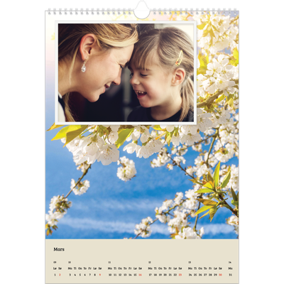 A3 Månedskalender — Fire årstider [Mars]