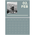 Fotokalender A4 dobbel (30 x 40 cm) — Moderne og dristig [Februar]