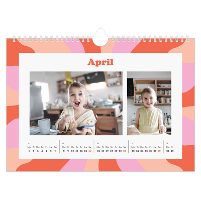 Fotokalender A4 — Lek med mønster [April]