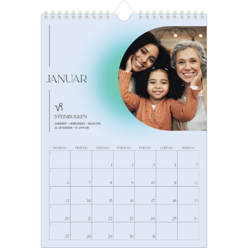Fotokalender A4 — Astrologi gradient