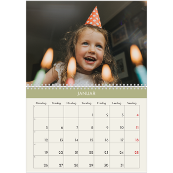 Fotokalender A4 dobbel — Pastellkapitler