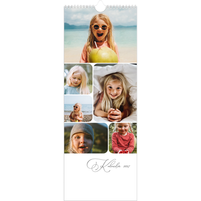 Fotokalender smal  — Øyeblikksbilder og skrift [kalender-forside]